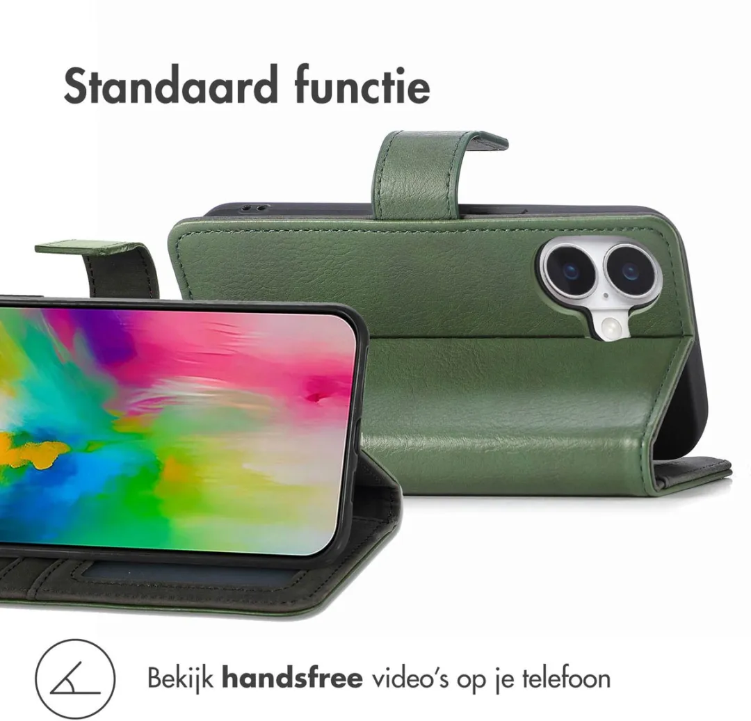 Imoshion Hoesje iPhone 16 Groen - 3 Pasjes