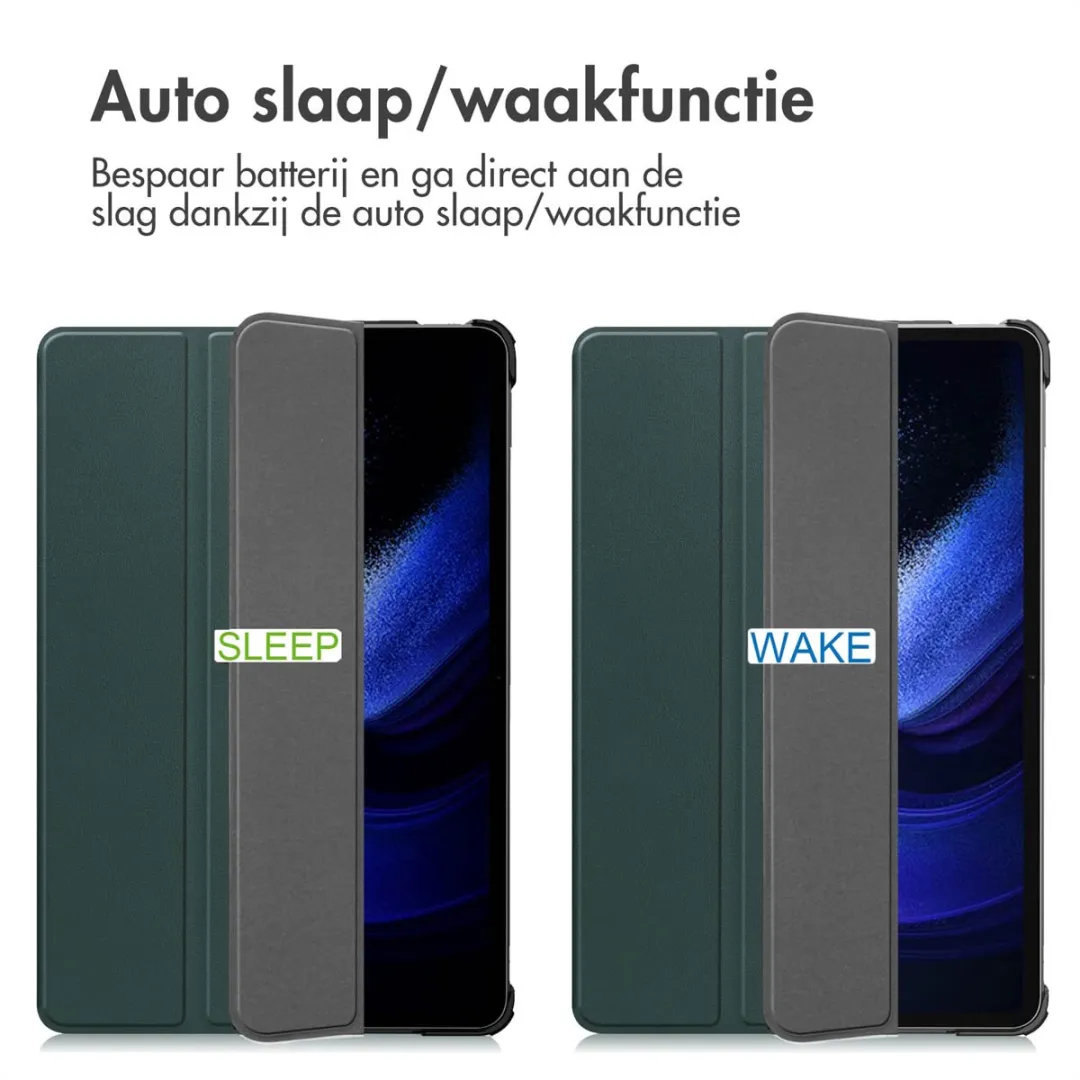 imoshion Tablethoes SH00064399 - Xiaomi Pad 6/6 Pro - Trifold Bookcase Donkergroen