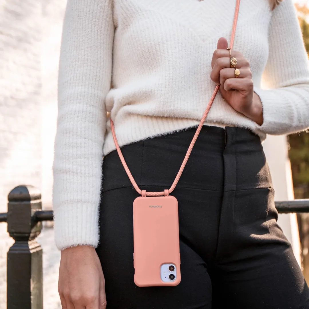 Imoshion Hoesje iPhone 15 Pro - Oranje - Color Backcover met koord