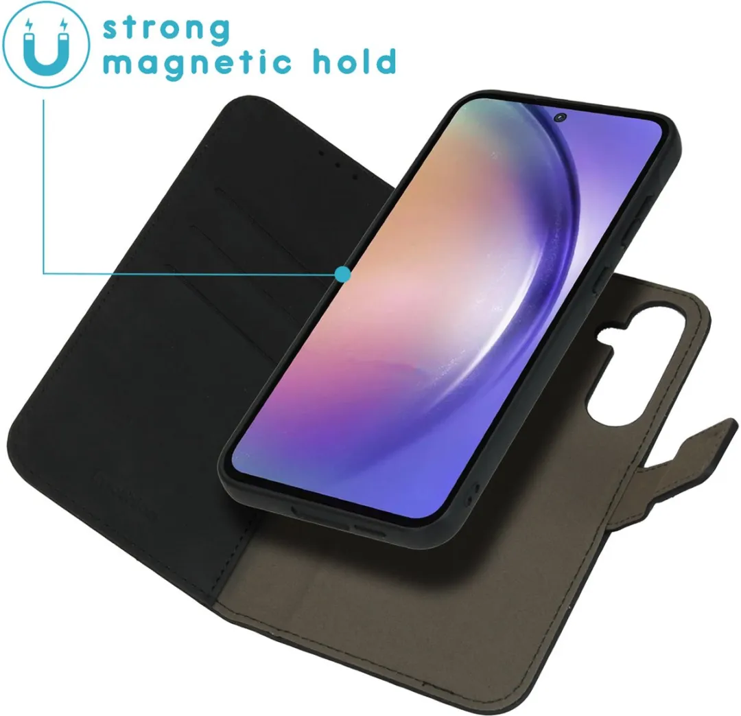 Imoshion Hoesje Samsung Galaxy A55 2-in-1 Bookcase - 3 Pasjes - Zwart