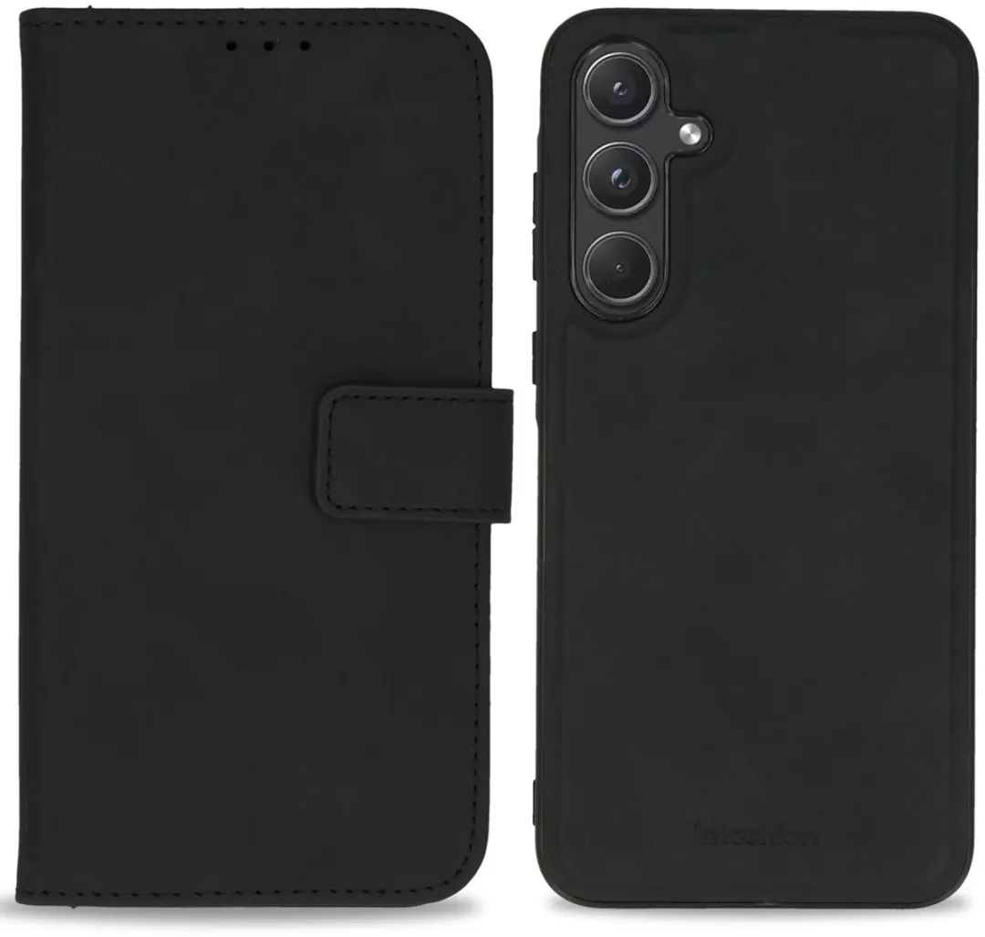 Imoshion Hoesje Samsung Galaxy A55 2-in-1 Bookcase - 3 Pasjes - Zwart