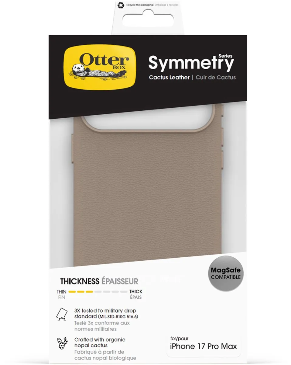 OtterBox Symmetry Cactus iPhone 17 Pro Max Hoes - Grijs