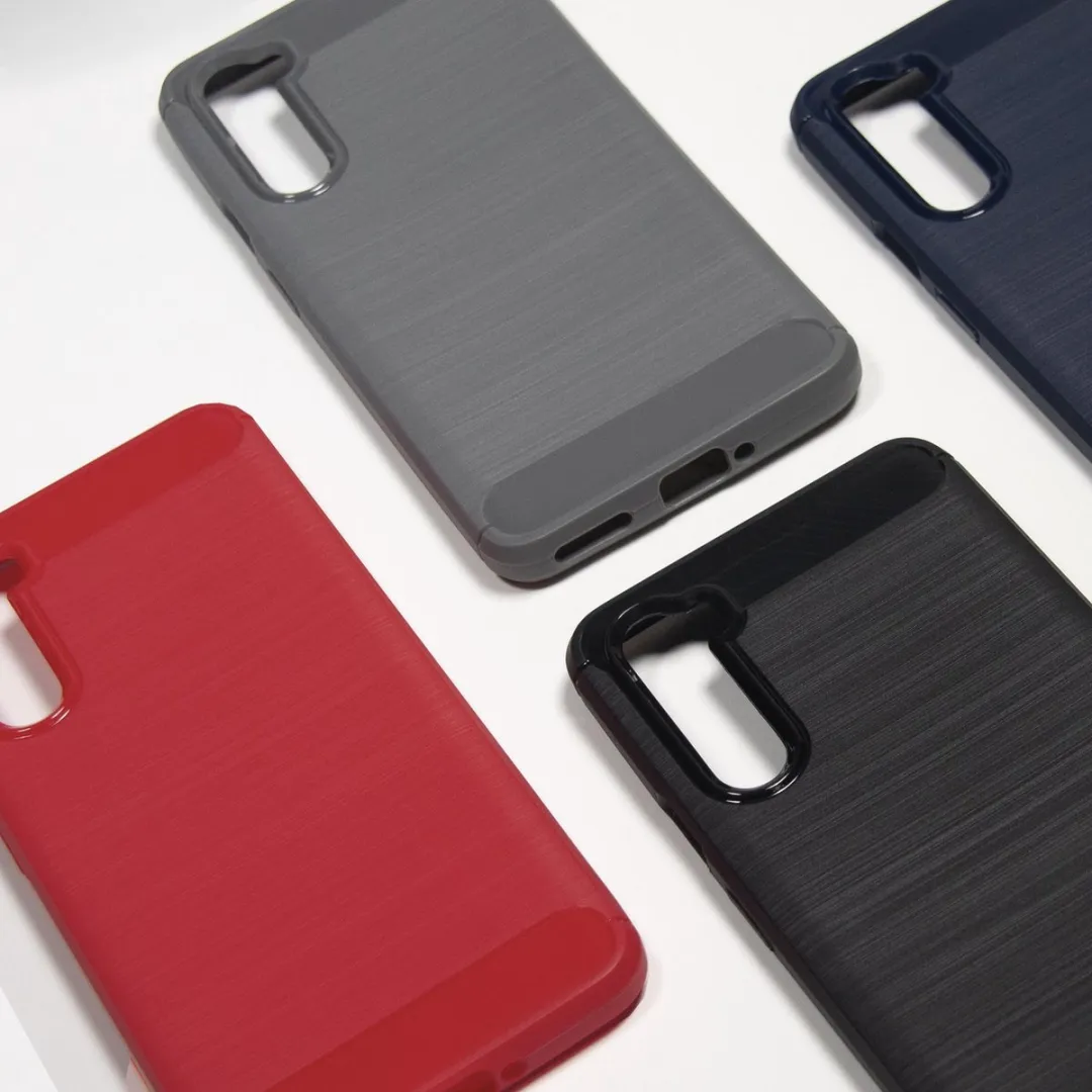 BMAX Carbon Soft Case OnePlus Nord - Rood