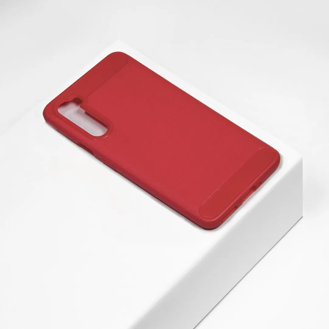 BMAX Carbon Soft Case OnePlus Nord - Rood