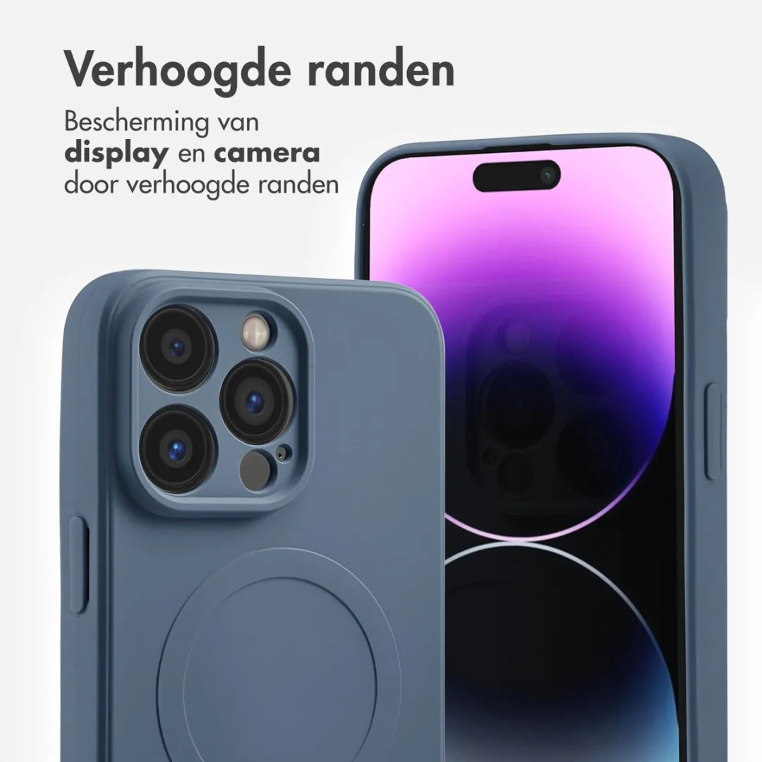 Imoshion Hoesje iPhone 14 Pro Max - Donkerblauw - MagSafe