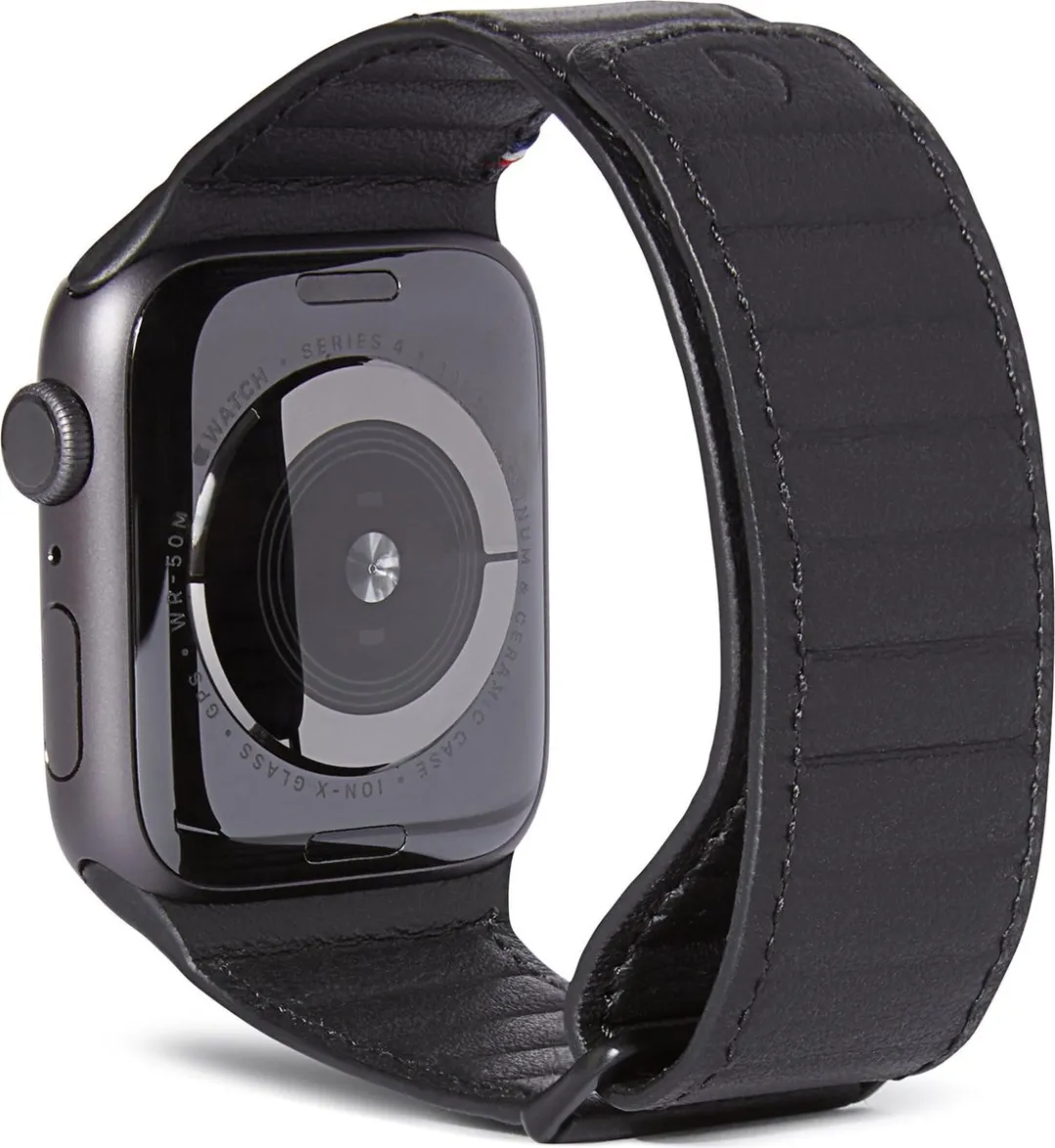 Decoded Traction Strap Magnetische Horlogeband - Apple Watch 42/44mm - Zwart