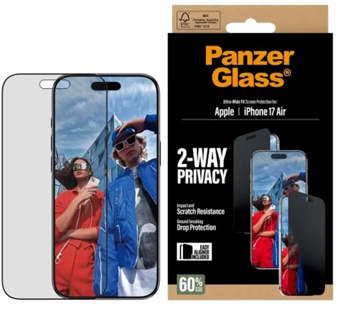PanzerGlass PG74944 Screenprotector iPhone Air - Privacy Zwart