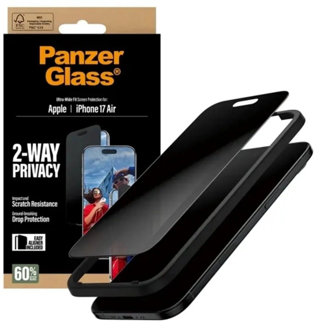 PanzerGlass PG74944 Screenprotector iPhone Air - Privacy Zwart