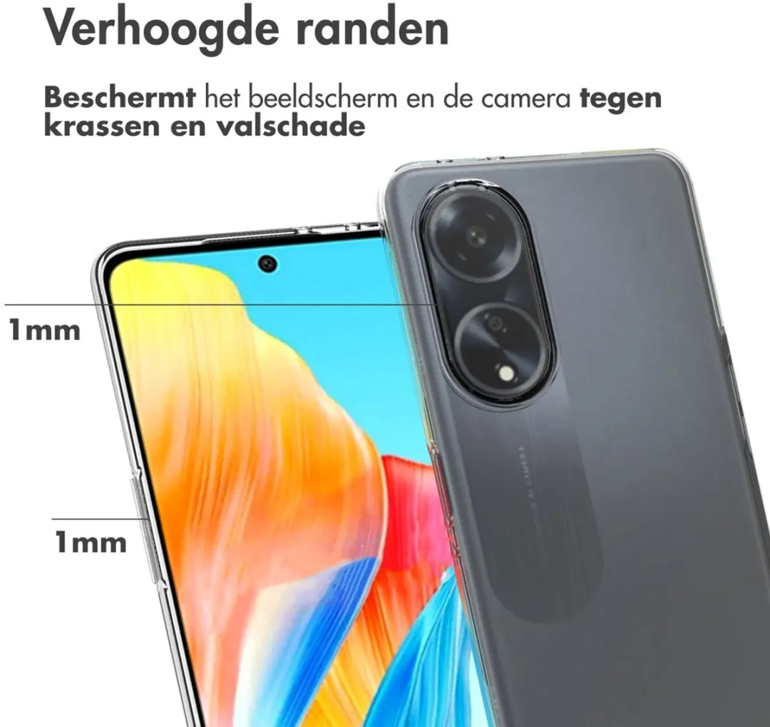 Accezz Hoesje Oppo A98 - Transparant