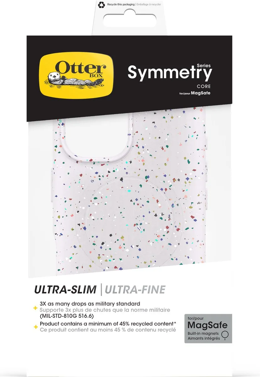 OtterBox Core Mag Hoesje iPhone 16 - Sprinkles White