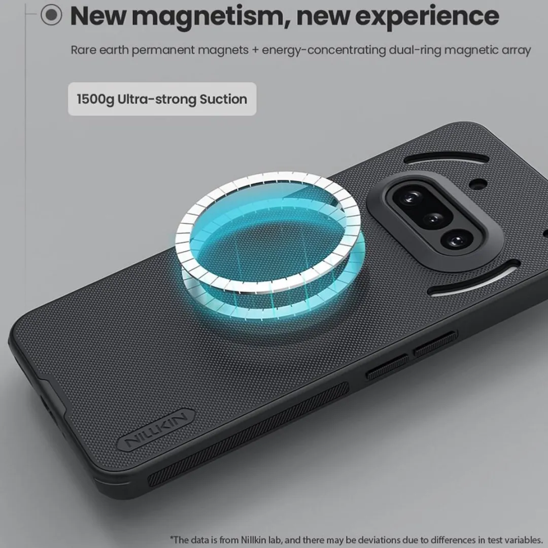 Nillkin Frosted Shield Hoesje Nothing Phone (3a) - MagSafe - Zwart