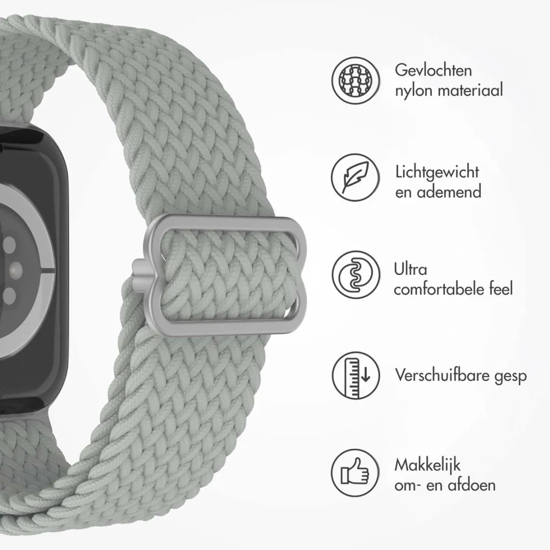 Imoshion Nylon Geweven Bandje Apple Watch 38-42mm - Grijs