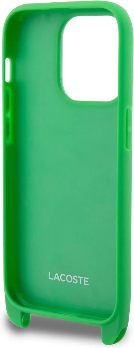 Lacoste Petit Pique Crossbody Back Case - iPhone 15 Pro Max Groen
