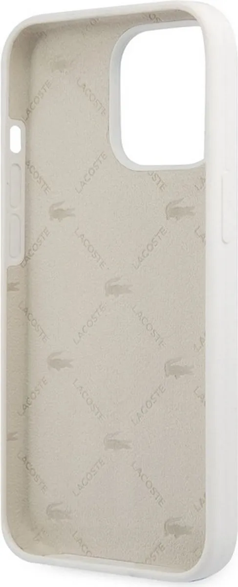 Lacoste Silicone Back Case - iPhone 13 Pro Wit - afbeelding 2 van 4