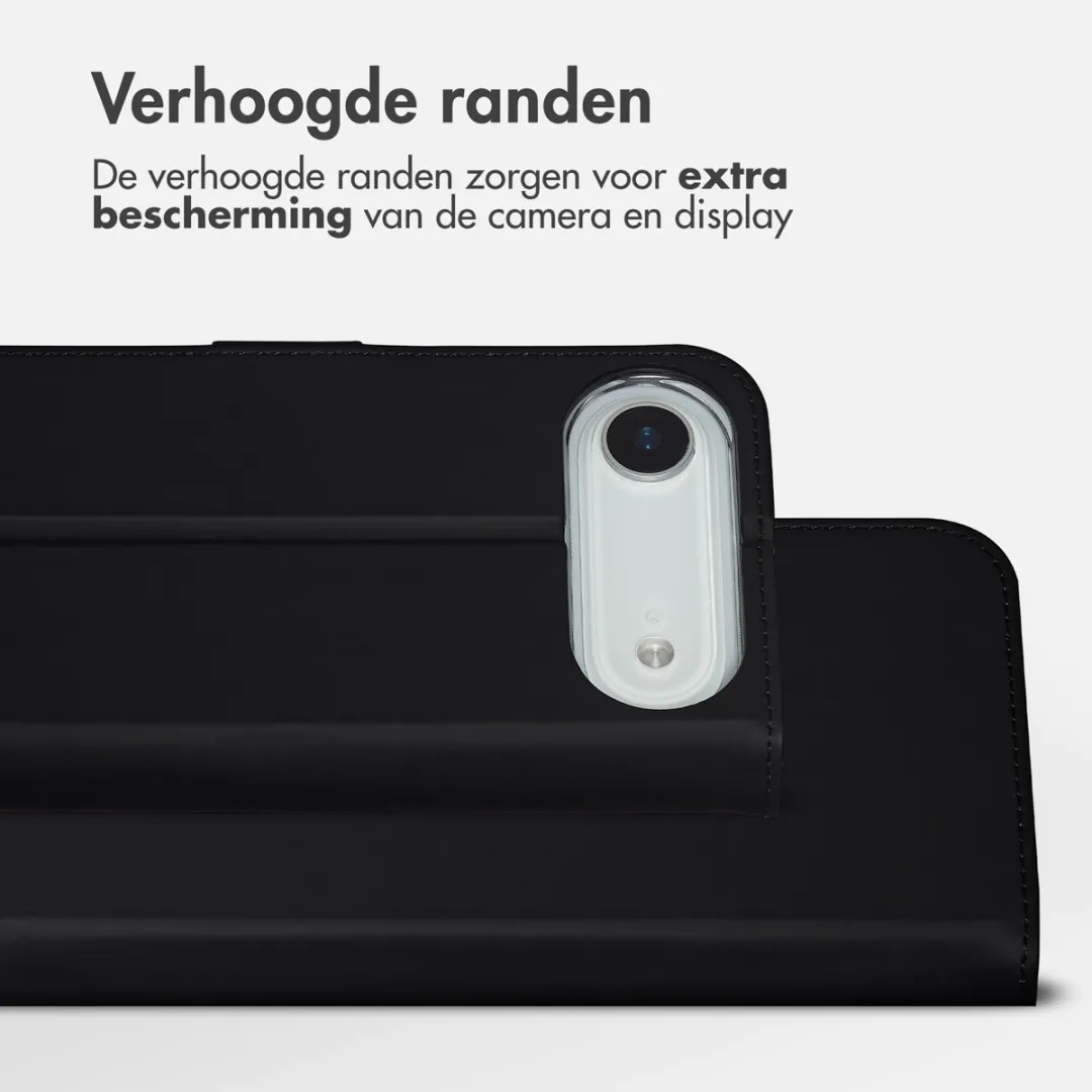 Accezz Hoesje iPhone 17 Air Wallet Bookcase - 3 Pasjes - Zwart