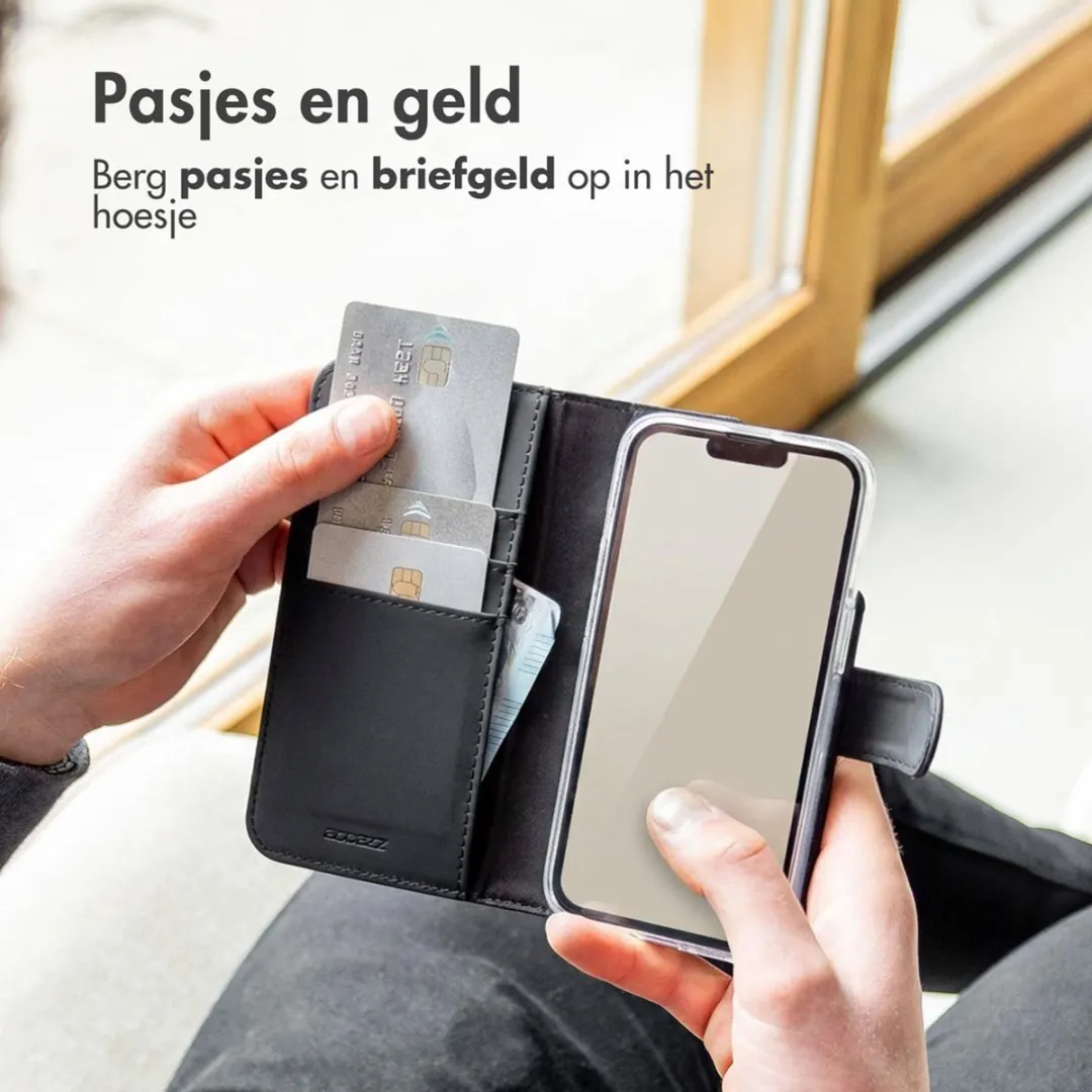 Accezz Hoesje iPhone 17 Air Wallet Bookcase - 3 Pasjes - Zwart