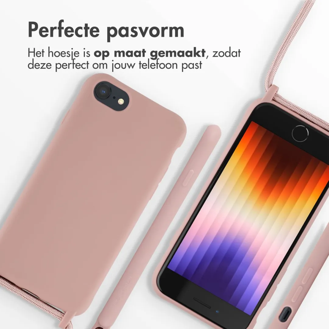 Imoshion Hoesje iPhone SE/8/7 - Siliconen - Sand Pink - afbeelding 5 van 6
