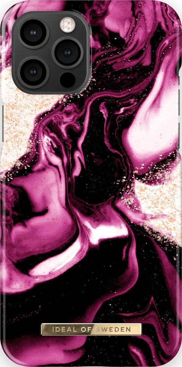 iDeal of Sweden iPhone 12 Pro Max Hoesje Golden Ruby Marble IDFCAW21-I2067-319