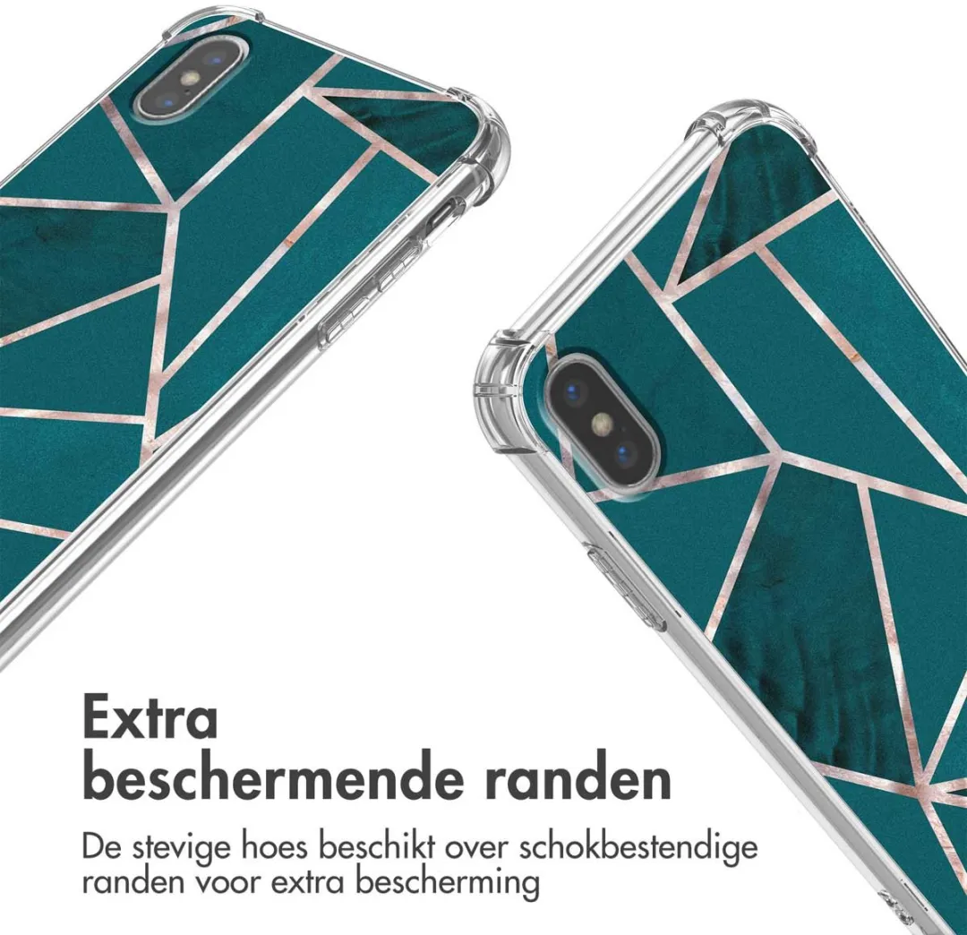 Imoshion Hoesje iPhone Xs - Petrol Green Graphic