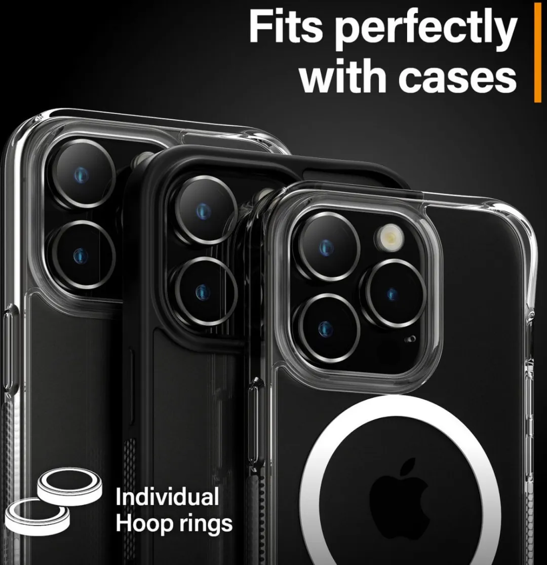 PanzerGlass PZ-1139 iPhone 15 Pro Camera Lens Protector - Zwart