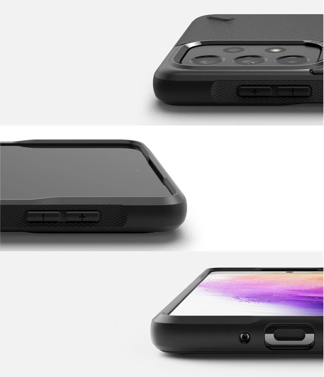 Ringke Onyx Hoes Samsung Galaxy A73 - 1 Pasje - Zwart - afbeelding 2 van 6