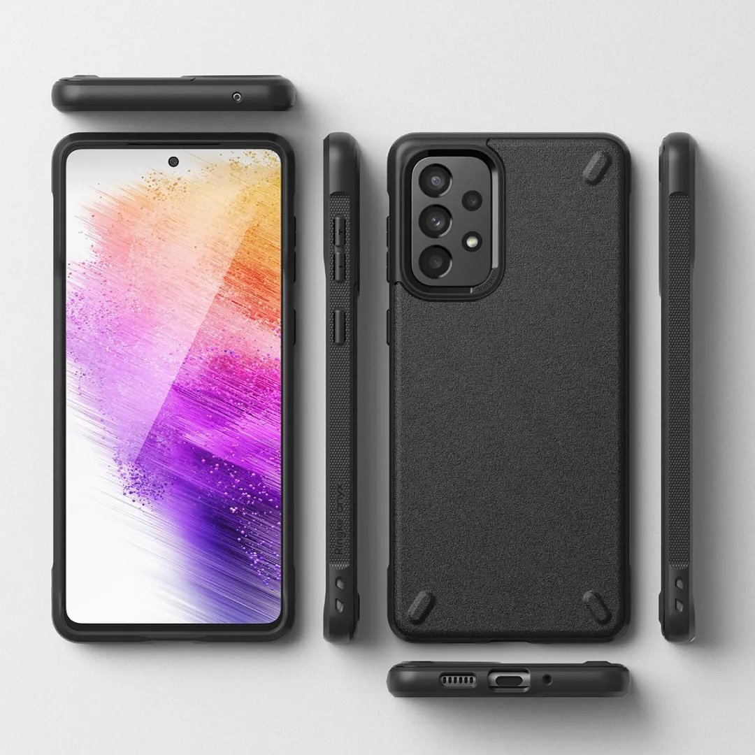 Ringke Onyx Hoes Samsung Galaxy A73 - 1 Pasje - Zwart - afbeelding 6 van 6