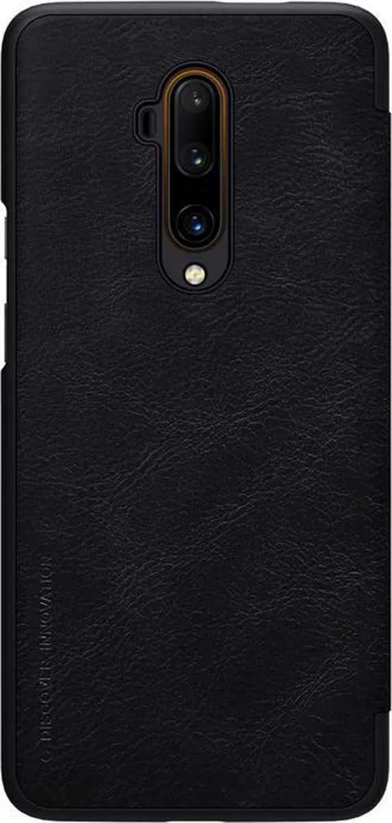 Nillkin Qin PU Leather Book Case OnePlus 7T Pro - Zwart - afbeelding 2 van 4