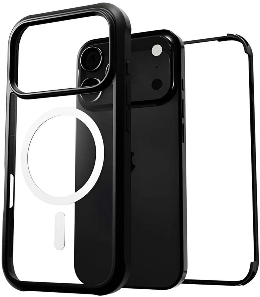 Cygnett Hoesje iPhone 17 Pro MagTitan MagSafe - Doorzichtig zwart CY5607CPMAG