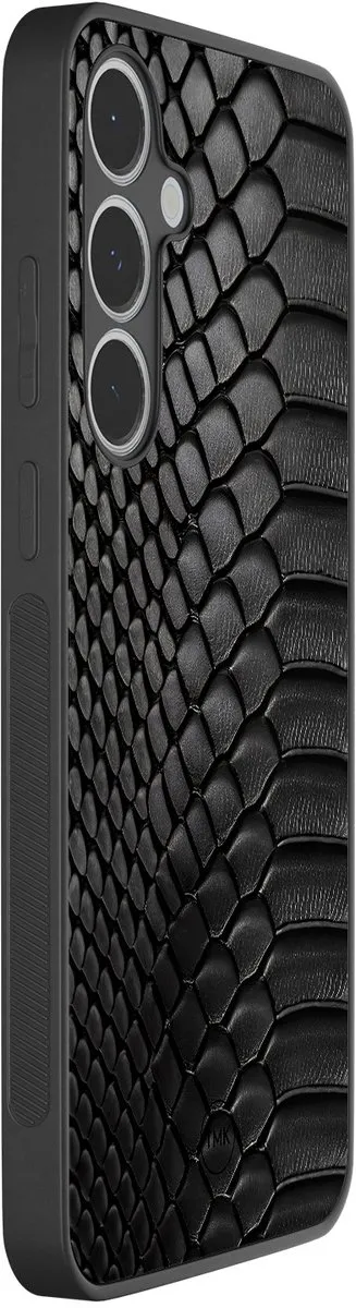 Casevibes S24FE/B/019 Hoesje Samsung Galaxy S24 FE - Zwart - Slangenprint