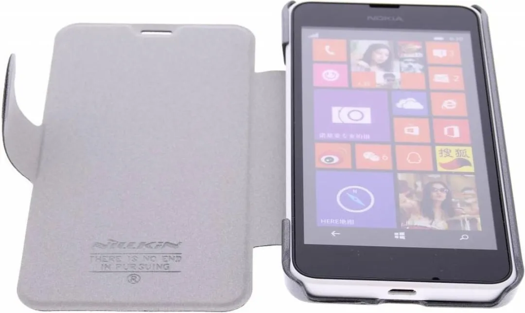 Nillkin Leather Case Nokia Lumia 630/635 - N63028382901 - Zwart - afbeelding 3 van 6