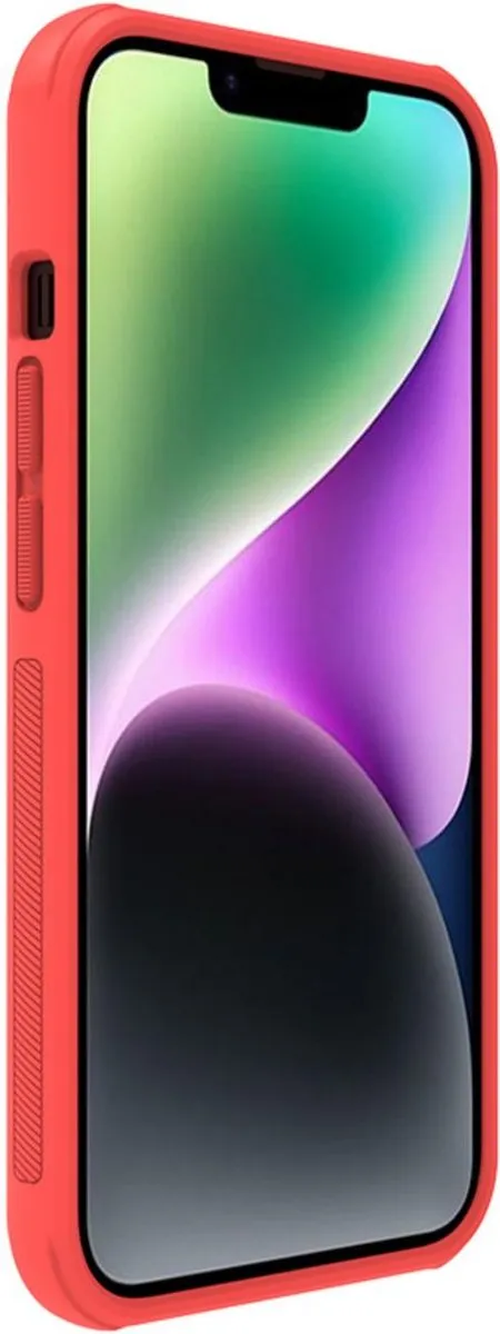 Nillkin Frosted Shield Pro iPhone 14 Plus Hoesje - Rood - afbeelding 6 van 6