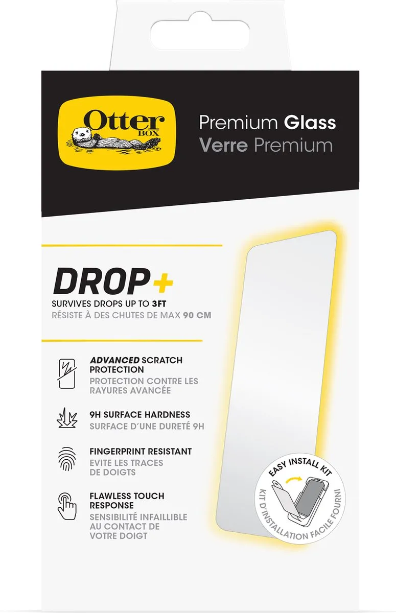 OtterBox Premium Glass iPhone 15 - Antimicrobieel - Transparant