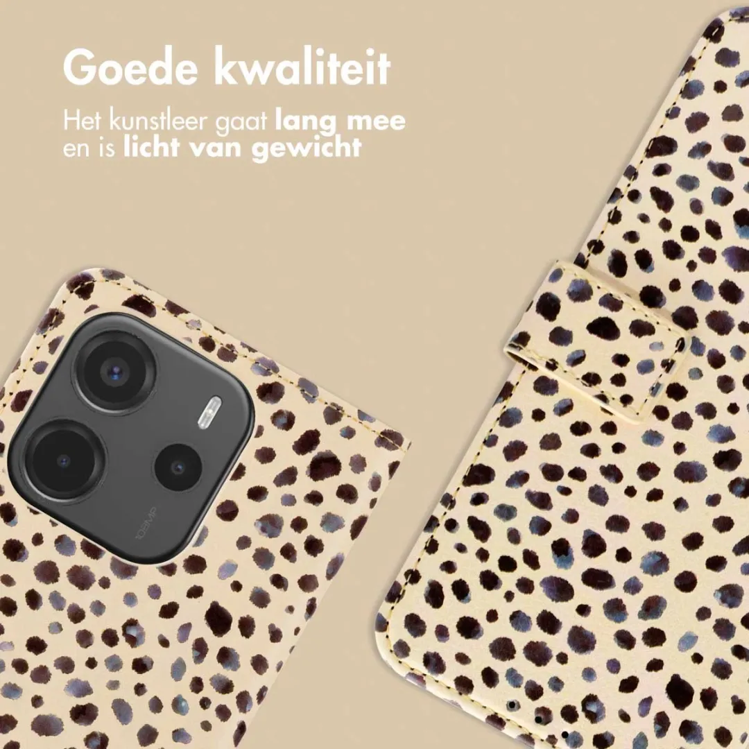 Imoshion Hoesje Xiaomi Redmi Note 14 4G - 3 Pasjes - Black And White Dots