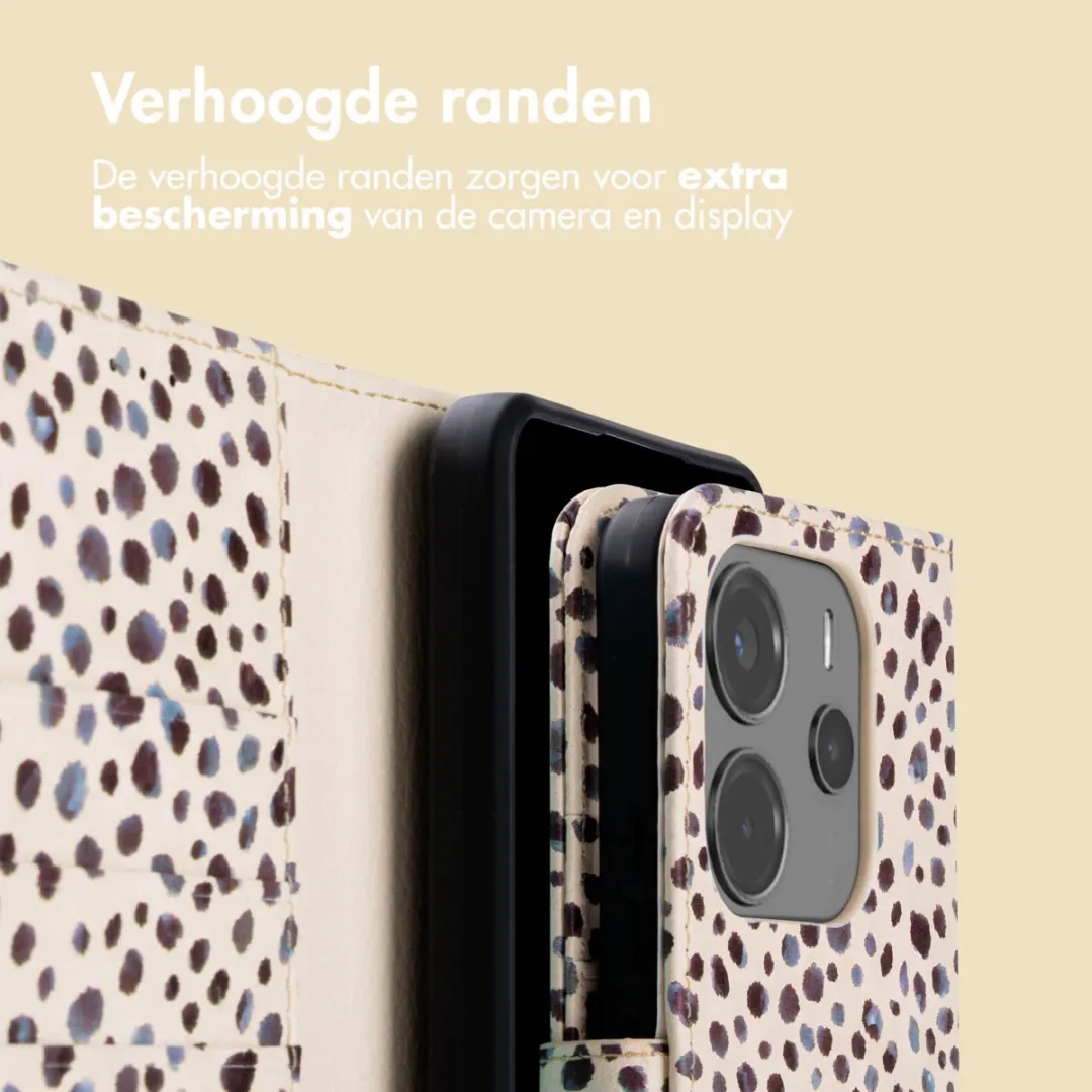 Imoshion Hoesje Xiaomi Redmi Note 14 4G - 3 Pasjes - Black And White Dots