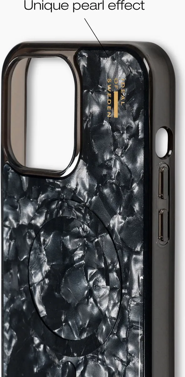 iDeal of Sweden Pearlised MagSafe Hoesje iPhone 15 Pro Max - IDPLCMS-I2367P-01 - Zwart