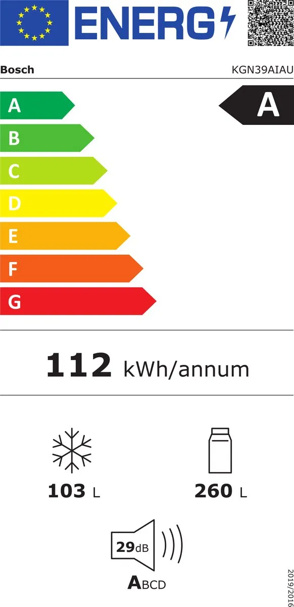 Bosch KGN39AIAU Serie 6 Koel-vriescombinatie 363L - RVS - Total No Frost