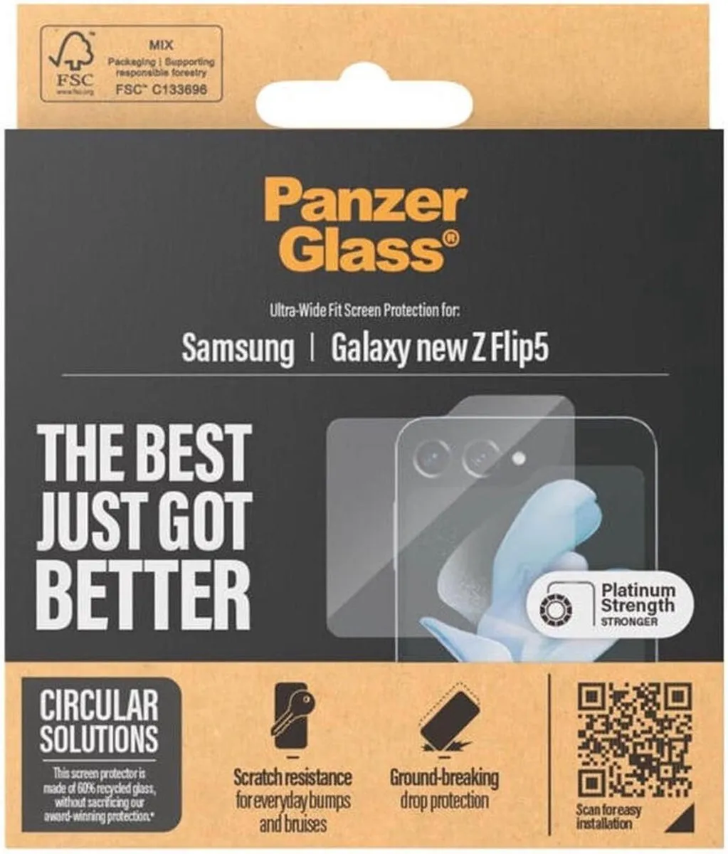 PanzerGlass PZ-7368 Screenprotector Samsung Galaxy Z Flip 6 - Case Friendly - afbeelding 6 van 6