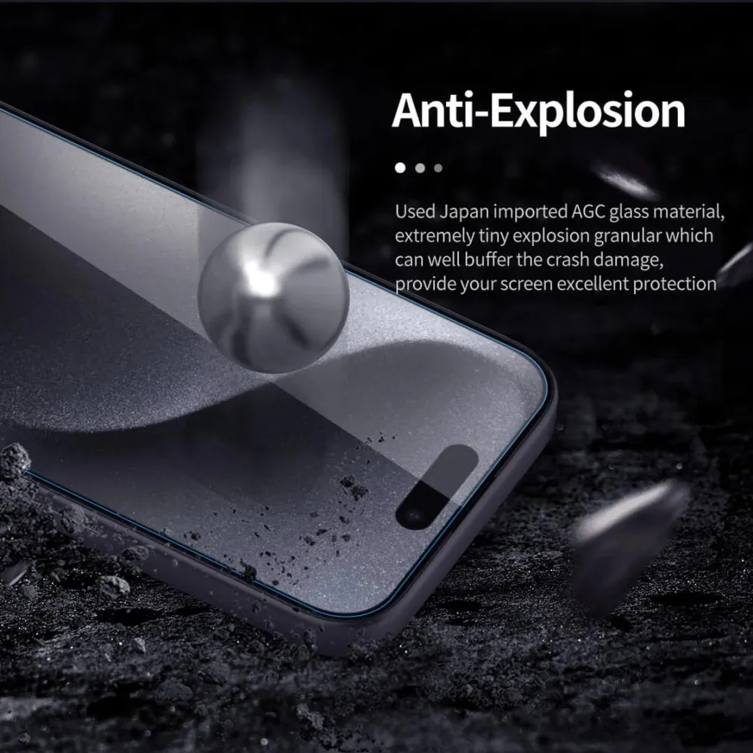 Nillkin H+ Pro iPhone 15 Pro Schermbeschermer 9H - Glas - afbeelding 4 van 6