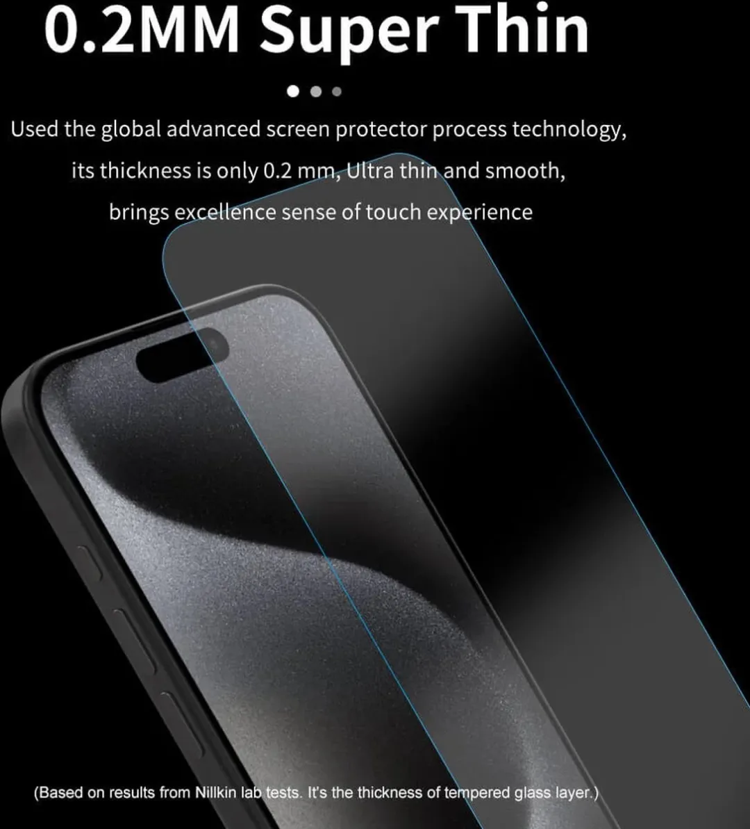 Nillkin H+ Pro iPhone 15 Pro Schermbeschermer 9H - Glas - afbeelding 6 van 6