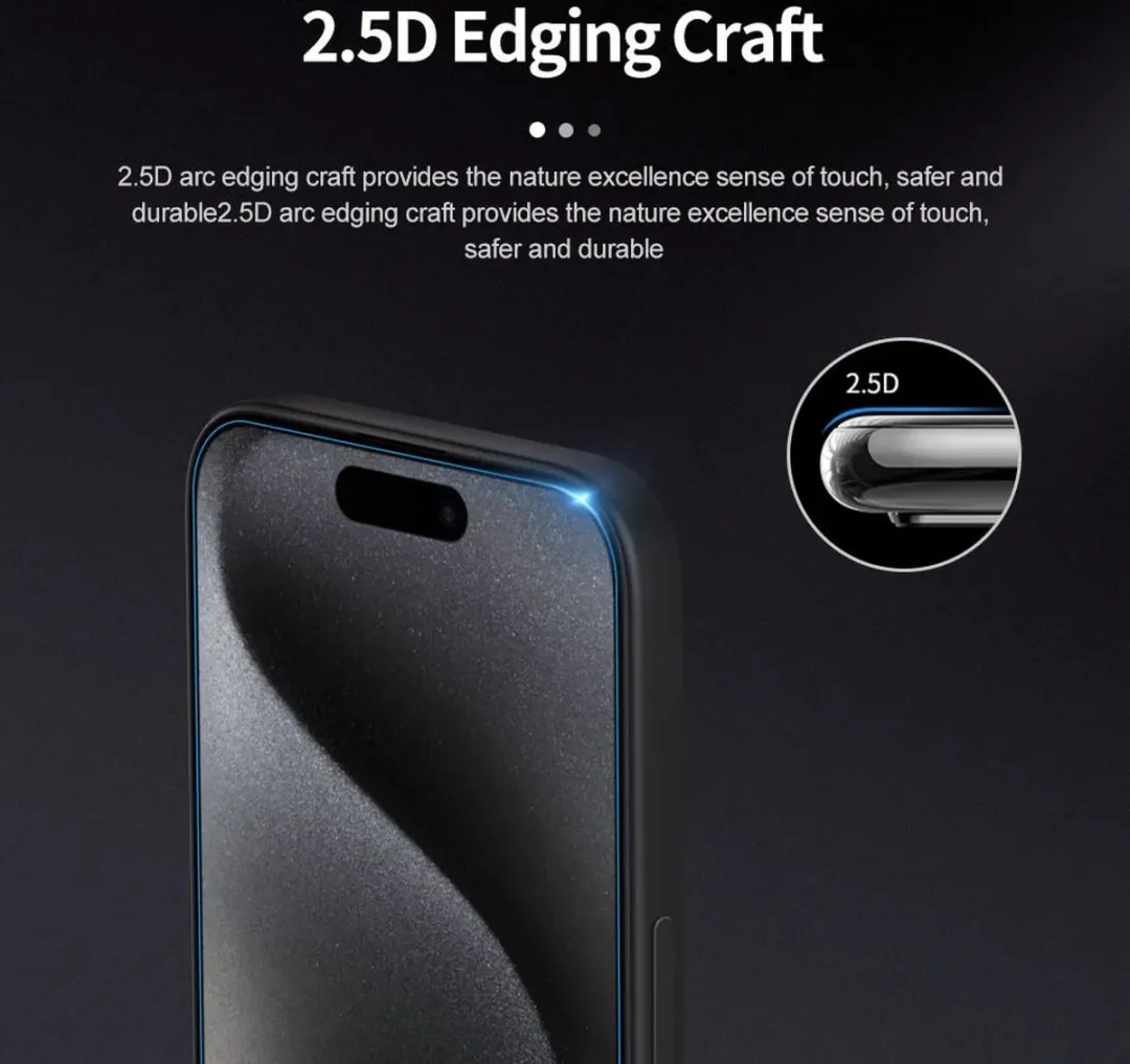Nillkin H+ Pro iPhone 15 Pro Schermbeschermer 9H - Glas - afbeelding 5 van 6