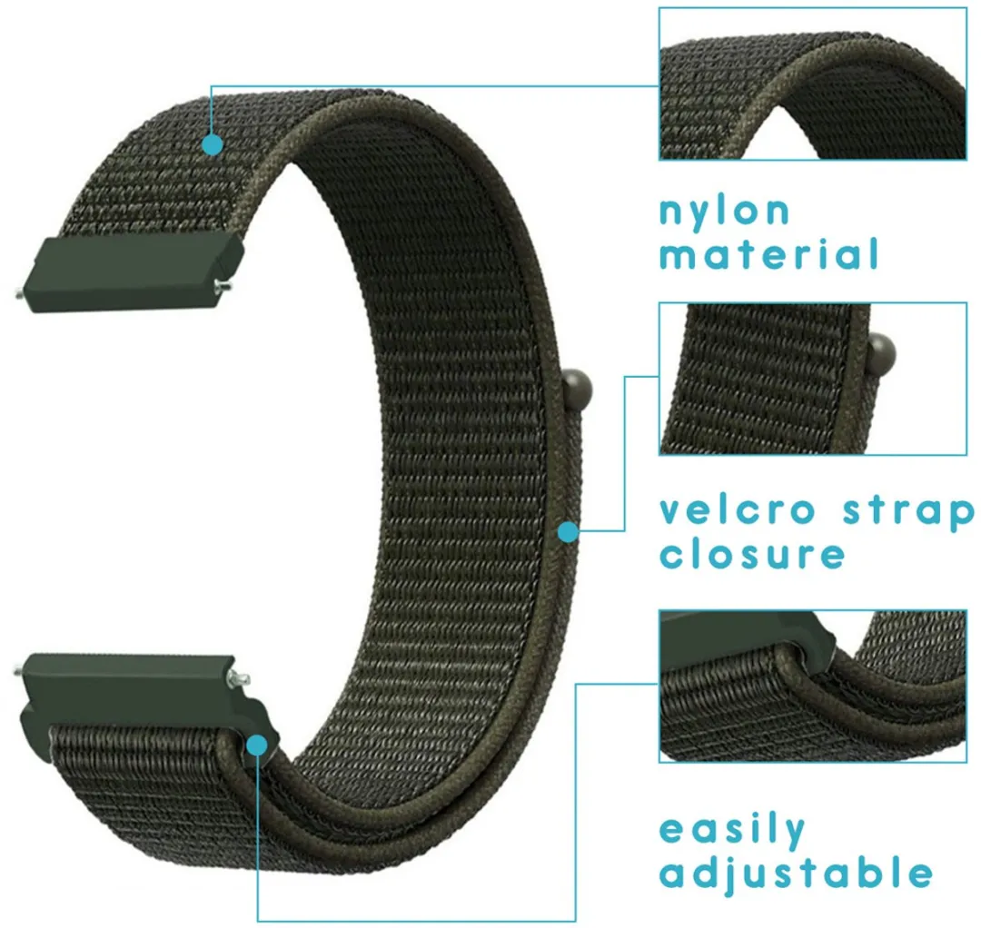 Imoshion Nylon Bandje Groen - Garmin Venu/Vivoactive/Forerunner 245