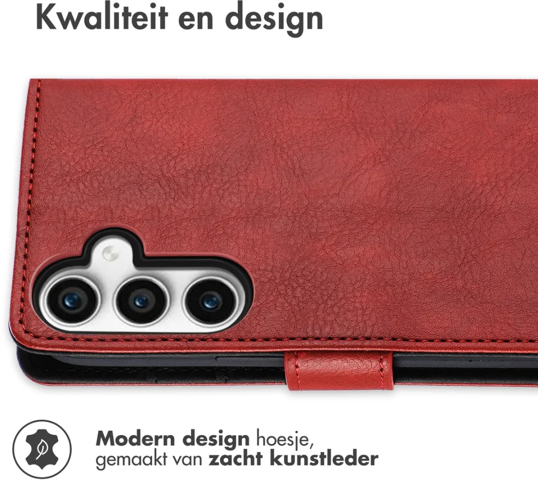 Imoshion Hoesje Samsung Galaxy S23 FE - 3 Pasjes - Rood
