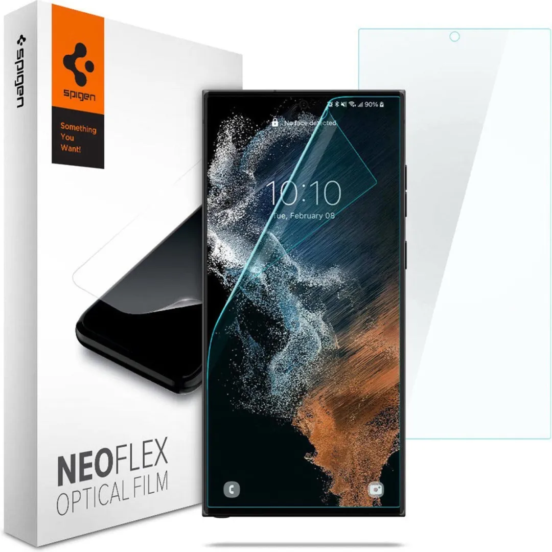 Spigen Samsung Galaxy S22 Ultra NeoFlex Schermbeschermer - 2 Stuks