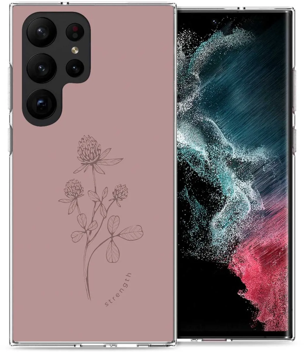 Imoshion Hoesje Samsung Galaxy S23 Ultra Floral Pink