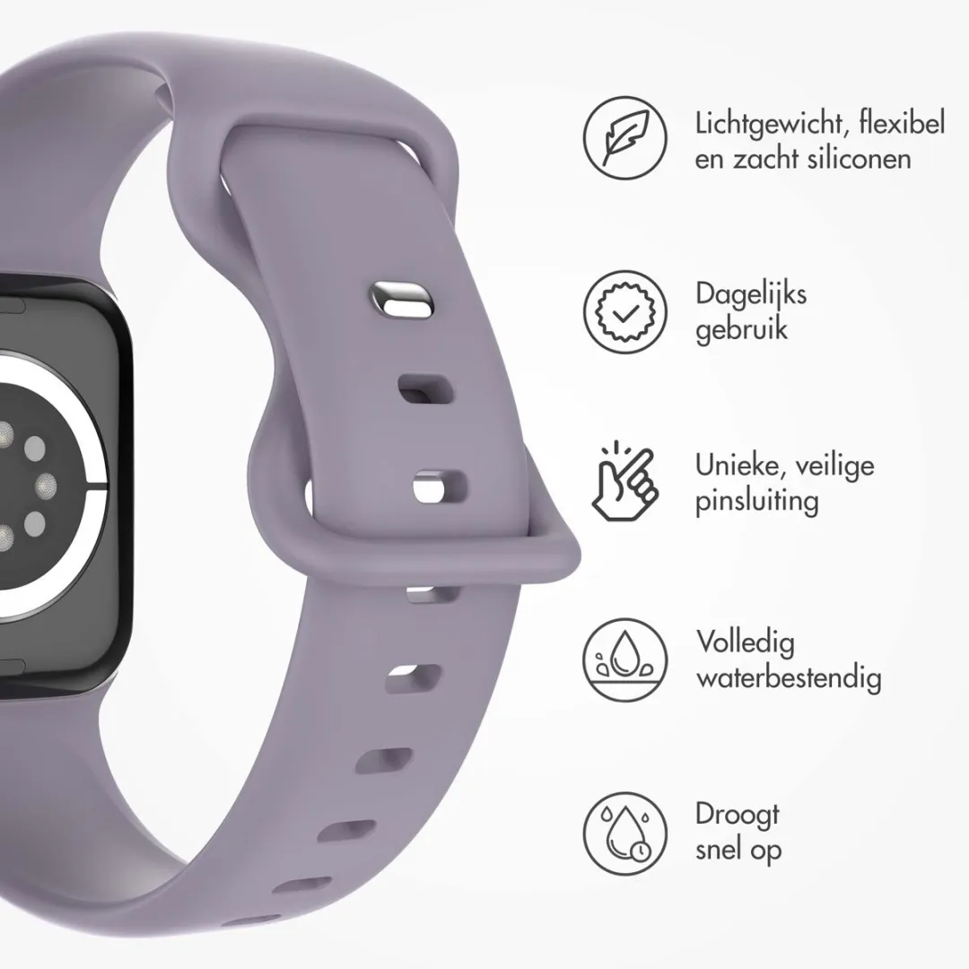 Imoshion Siliconen Bandje Apple Watch 38-42mm - Lila
