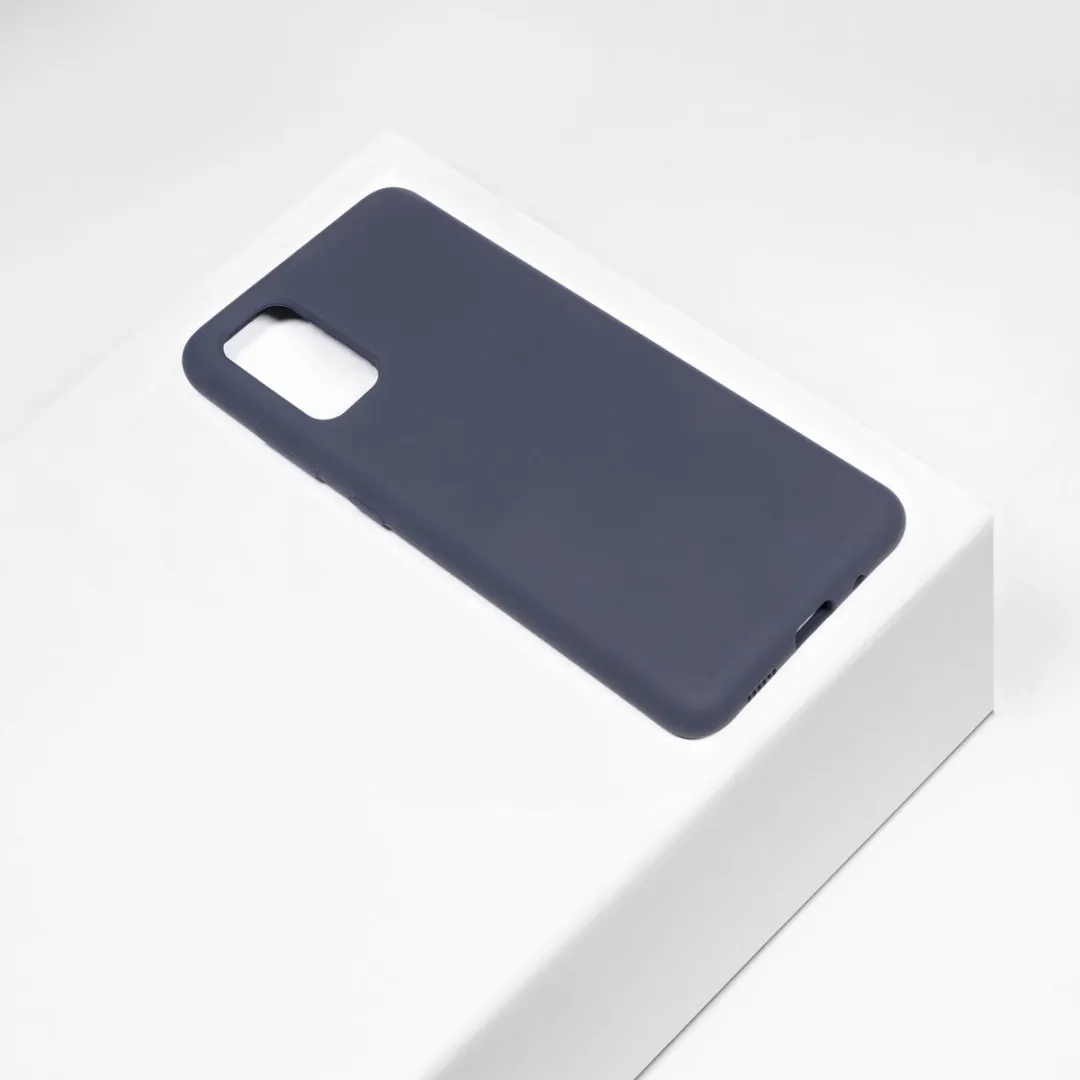 BMAX Siliconen Hoesje Samsung Galaxy S20 Plus - Donkerblauw