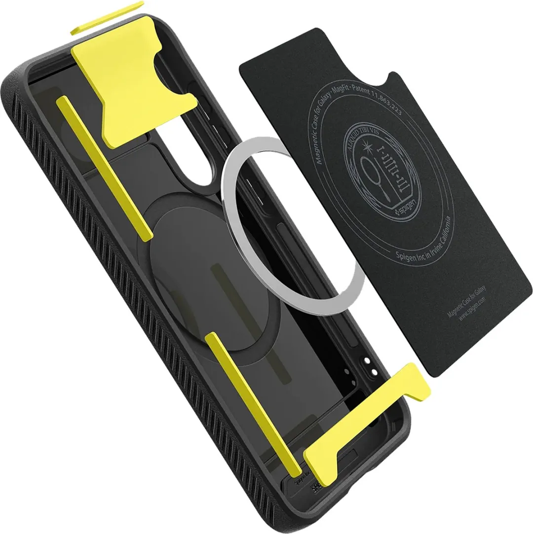 Spigen Rugged Armor MagFit ACS08998 Hoesje - Samsung Galaxy S25 - Zwart
