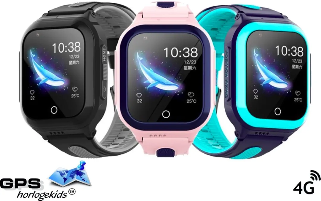 GPSHorlogeKids OMNI GPS Horloge - 4G Videobellen - 600mAh - Zwart