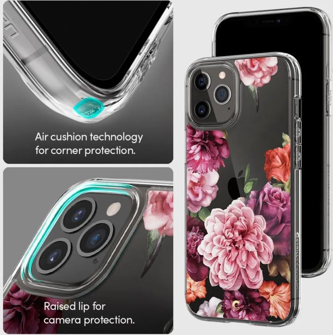 Spigen Ciel iPhone 12 Pro Max Hoesje ACS01643 - Roze Floral