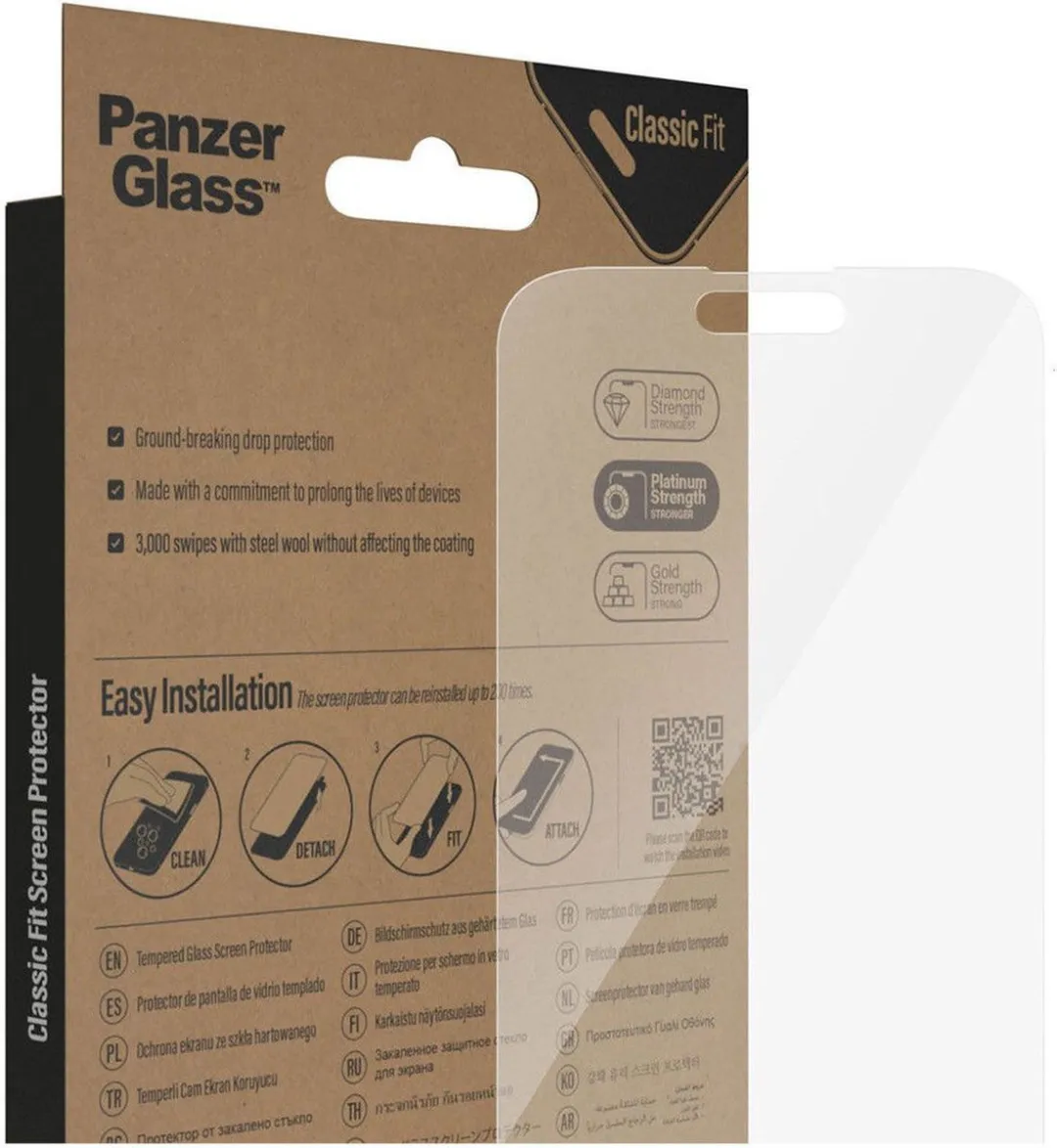 PanzerGlass Classic Fit P2770 Schermbeschermer - iPhone 14 Pro Max - Privacy